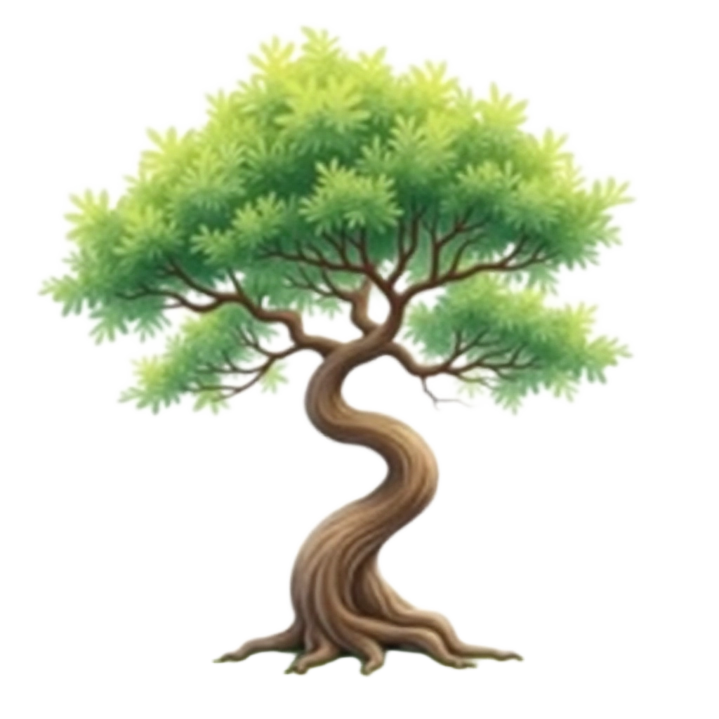 Twisted Tree Illustration